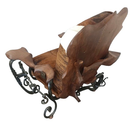 Fauteuil, vue de dos — mobilier de Georges Charpentier, dit Gino, sculpteur