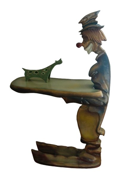 Clown — sculpture de Georges Charpentier, dit Gino, sculpteur