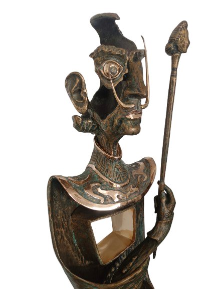 Hommage à Dalí, détail — sculpture de Georges Charpentier, dit Gino, sculpteur